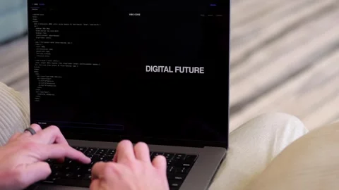 Vive Coding with AI Based IDE Software Concept Stock Footage 326363139