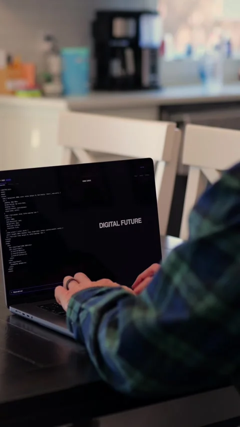 Vive Coding with AI Based IDE Software Concept Stock Footage 326363147