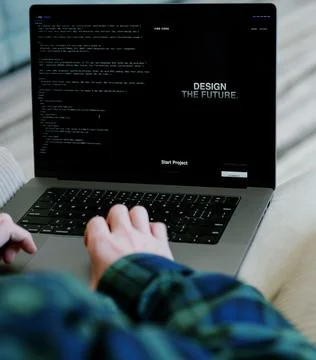 Vive Coding with AI Based IDE Software Concept Foto stock