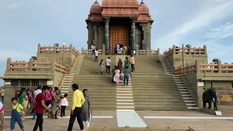 Vivekananda rock memorial Vídeos de archivo 164873483