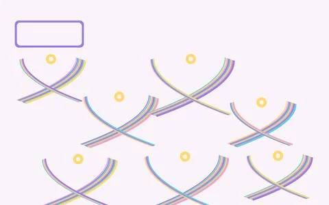 Viviani Curve Soft Pop Cluster Background Stock Illustration