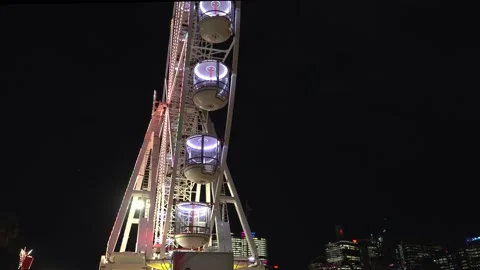 Vivid 2022 Empty Ferris Wheel CU V2 Stock Footage 196195157