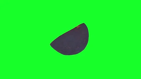 Vivid 3D rendering of a fig on a bright green background Stock-Footage 303859647
