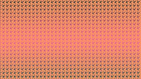 A vivid abstract field of tiny dark dots shifts from orange through coral t.. Stock Illustration