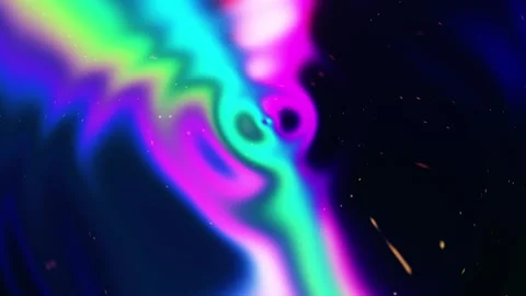 Vivid Abstract Gradient Swirl in Neon Colors with Dark Background 動画素材 341781585