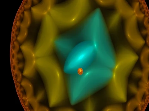 Vivid abstract morphing background Stock-Footage 75538287