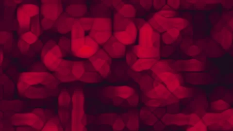 Vivid abstract red mosaic texture with blurred gradient shapes Stock Footage 291647409
