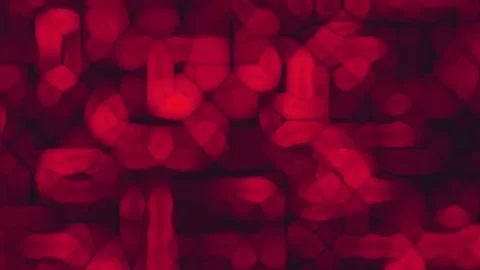 Vivid abstract red mosaic texture with blurred gradient shapes Illustrazione stock
