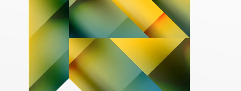 Vivid abstraction unfolds. Triangles in seamless harmony, composing dynamic Illustrazione stock