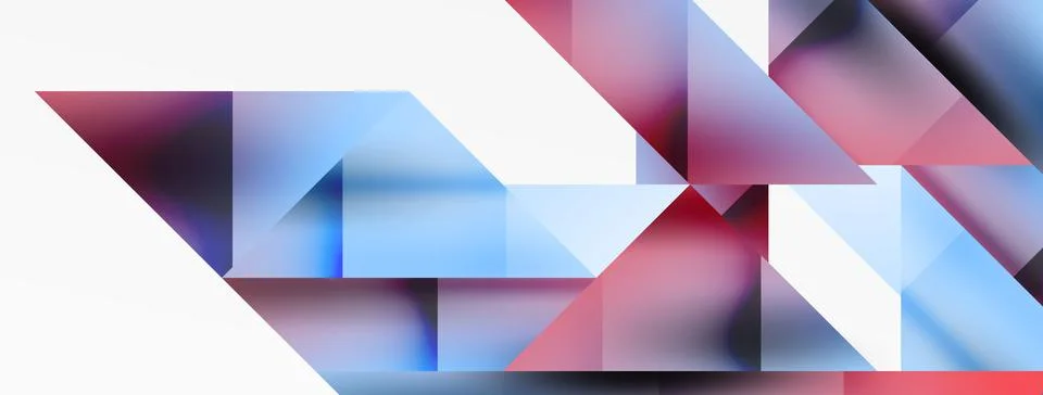 Vivid abstraction unfolds. Triangles in seamless harmony, composing dynamic Illustrazione stock