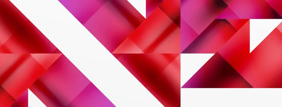 Vivid abstraction unfolds. Triangles in seamless harmony, composing dynamic Illustrazione stock