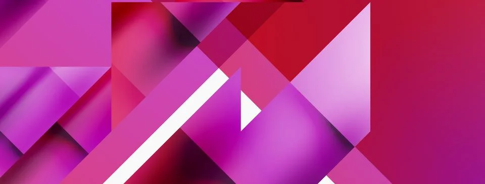 Vivid abstraction unfolds. Triangles in seamless harmony, composing dynamic Illustrazione stock