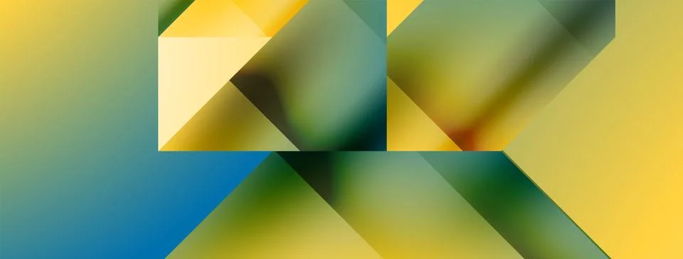 Vivid abstraction unfolds. Triangles in seamless harmony, composing dynamic Stock Illustration
