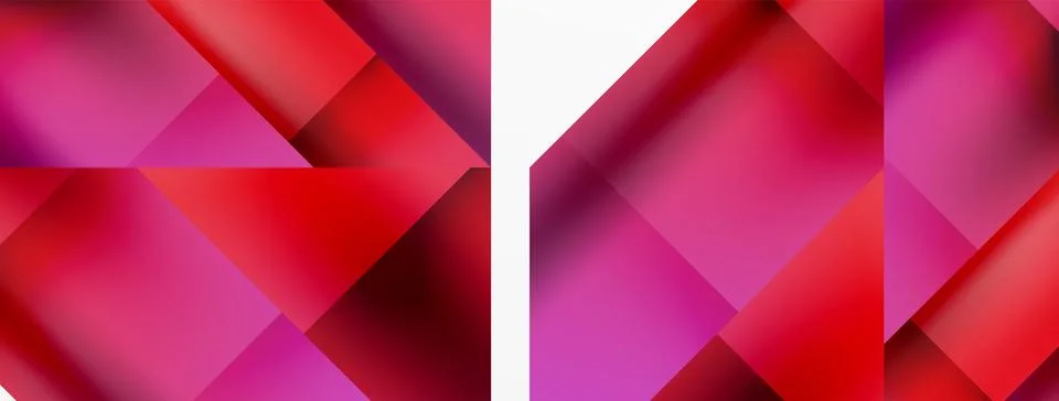 Vivid abstraction unfolds. Triangles in seamless harmony, composing dynamic イラスト素材