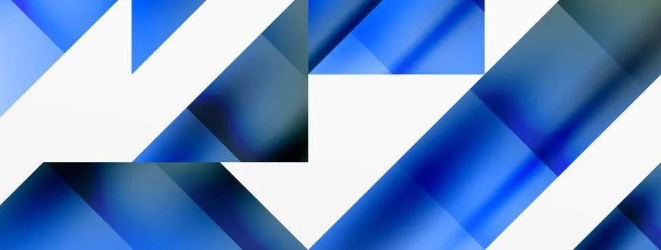Vivid abstraction unfolds. Triangles in seamless harmony, composing dynamic Stockillustratie