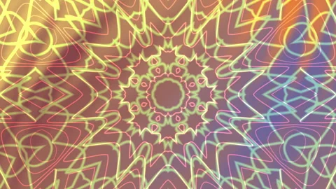 Vivid and dynamic visual representation kaleidoscope overlay pattern Stock Footage 327358663