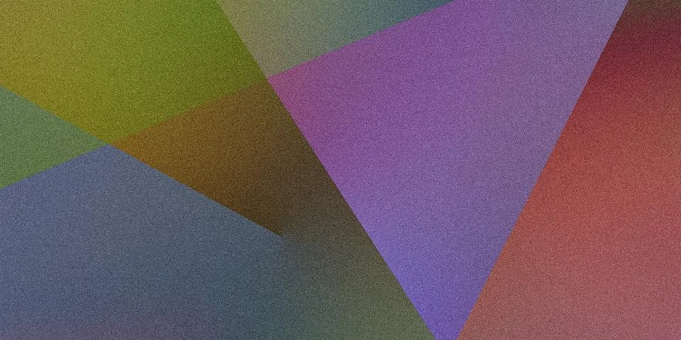 Vivid blend of geometric patterns with vibrant colors. Grainy multicolored .. Stockillustratie