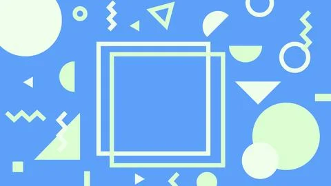 Vivid Blue Geometric Background Stock Illustration