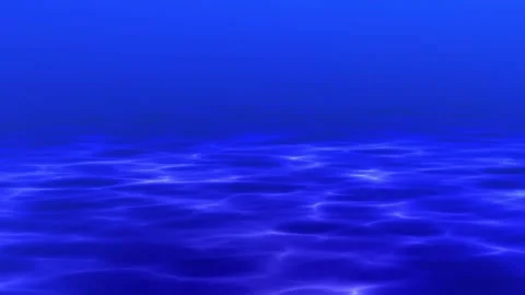 Vivid Blue Ocean Surface Animation Stock Footage 307629424