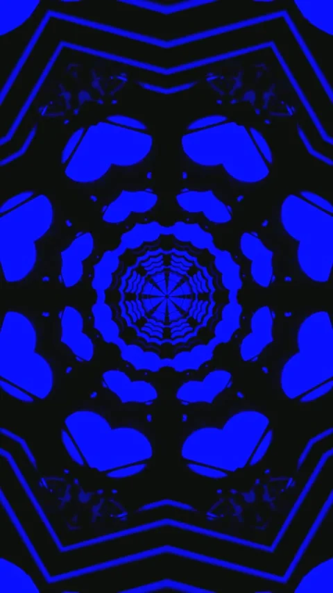 Vivid blue tunnel video loop creating a mesmerizing visual experience for s.. Stock Footage 321571996