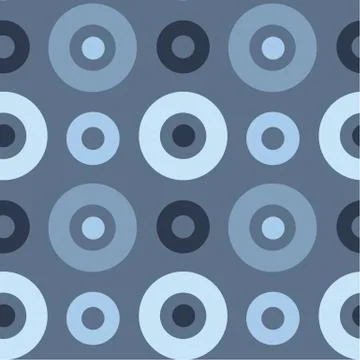 Vivid circles spanish seamless pattern Stock Illustration