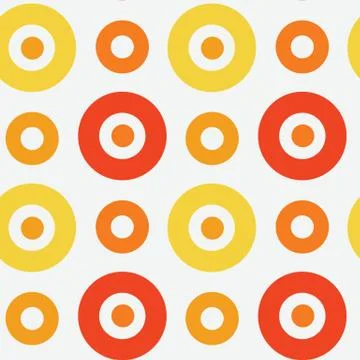 Vivid circles spanish seamless pattern Stock Illustration