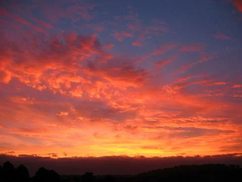 Vivid cloud sunset Foto stock