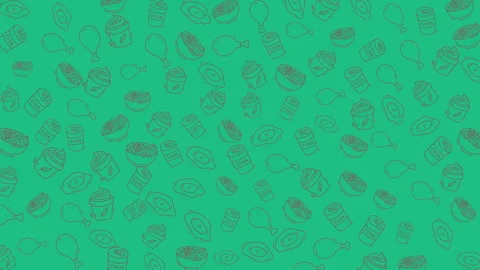 Vivid collection of assorted beverage cans animated in dynamic video Video stock 331230509