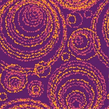 Vivid color dots  seamless pattern in tribal style. 스톡 일러스트