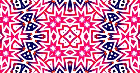 Vivid Color Hypnotic Complex Abstract Pattern Kaleidoscope Loop Stock Footage 159448409