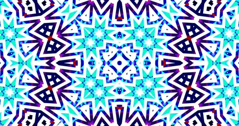 Vivid Color Hypnotic Complex Abstract Pattern Kaleidoscope Loop Stock Footage 159448989