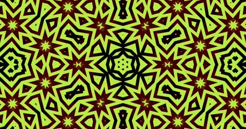 Vivid Color Hypnotic Complex Abstract Pattern Kaleidoscope Loop Stock Footage 159449196