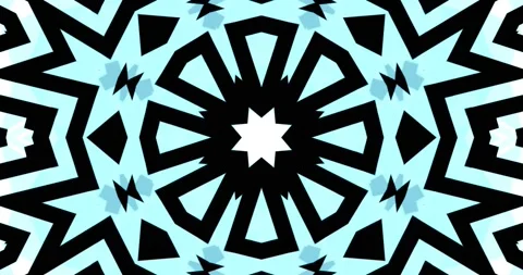 Vivid Color Hypnotic Complex Abstract Pattern Kaleidoscope Loop Stock Footage 159469524