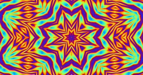 Vivid Color Hypnotic Complex Abstract Pattern Kaleidoscope Loop Stock Footage 159493783