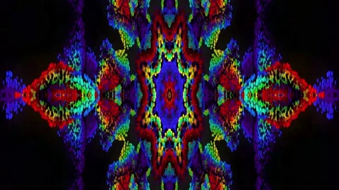 Vivid Color Particles Kaleida Widescreen Abstract Background Stock Footage 201117557