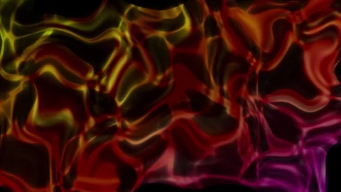 Vivid color waves twist in dynamic, abstract motion Video stock 338302028