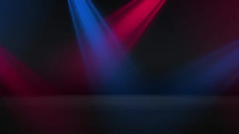 Vivid Colored Stage Lights Create Captivating Light Effects on Dark Backgro.. Stock Footage 341917672