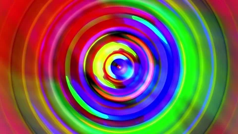 Vivid Concentric Rings Video stock 290962204