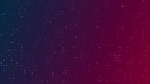 Vivid digital mosaic of glowing pixel patterns with vibrant color blocks Stock Footage 314202706