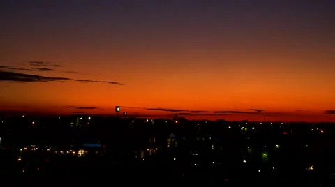 Vivid Dusk Time Lapse (HD) Stock Footage 46092447