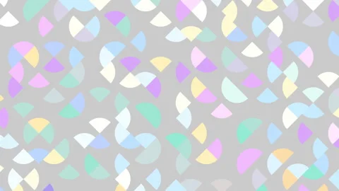 Vivid dynamic geometric loop video with circles, squares shape for app and web Stock Footage 337100815
