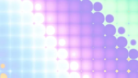 Vivid dynamic geometric loop video with circles, squares shape for app and web Stock Footage 337100928