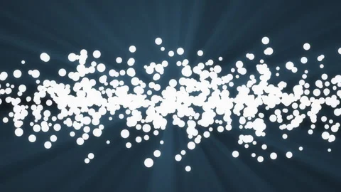 Vivid explosion with glowing balls and light rays in space Video stock 321496326