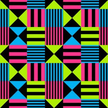 Vivid flag abstract seamless pattern Stock Illustration