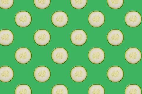 Vivid fresh vegetables pattern on colourful background Stock Photos