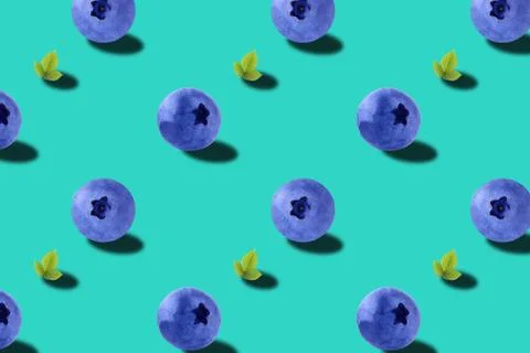 Vivid fruit pattern of fresh berries background Foto stock
