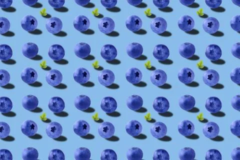 Vivid fruit pattern of fresh berries background Stock Photos