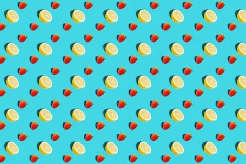 Vivid fruit pattern of fresh lemon background Foto stock