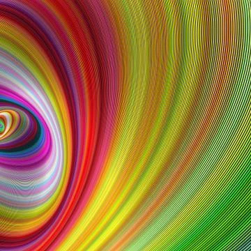 Vivid galaxy  - abstract computer generated art Stock Illustration