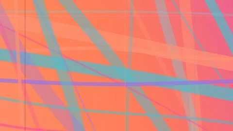 Vivid geometric abstract pattern with rainbow stripes in coral, teal, and m.. Stock Illustration